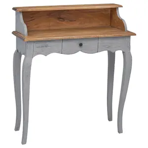 Berkfield Writing Desk Solid Mahogany Wood 80x40x92 cm