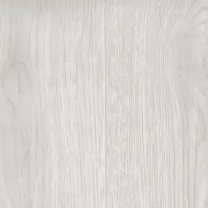 White Modern Wood Effect Anti-Slip Vinyl Flooring for Home, Shops, Offices, 4.0mm Thick Vinyl Sheet-2m(6'6") X 3m(9'9")-6m²