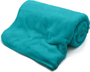 Fleece Faux Fur Teal Roll Mink Throws Soft Cosy Bed Blankets