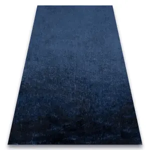 Carpet VISCO dark blue 10 plush, IMITATION OF RABBIT FUR 160x220 cm