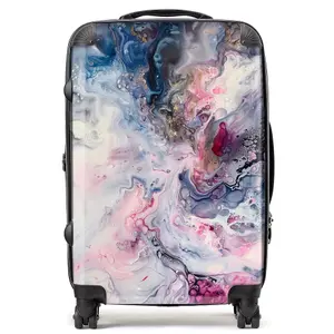 Ethereal Swirls: Dreams In Motion Suitcase - Medium