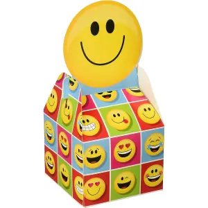 Creative Converting Show Your Emojions Gift Boxes (Pack of 8) Yellow/Blue/Red (One Size)