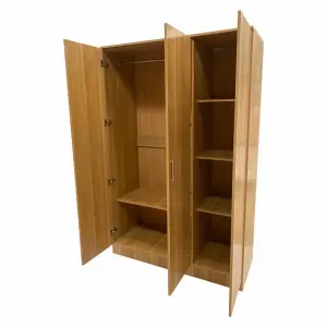 VENICE 3 door oak 120cm wide wardrobe