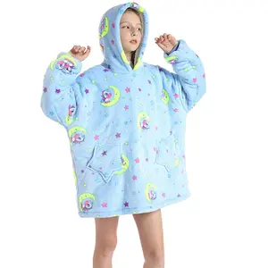 Moon Pony Oversized Kids Blanket Hoodie