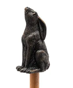 Moongazing Hare Cane or Stake Topper - L4 x W3.5 x H8 cm