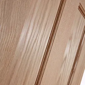 Fortia Vertical 3 panel Unglazed Contemporary Natural White oak veneer Internal Timber Door, (H)1981mm (W)686mm (T)35mm