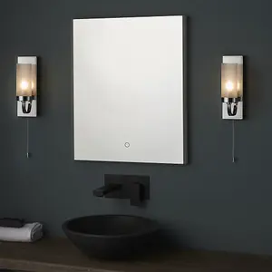 ForlÃ¬ Bathroom Wall Lamp Chrome Plate & Frosted Glass IP44