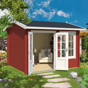 Lasita Ashby 2 Summer House - 3m x 2.5m - Log Cabin Double Glazed