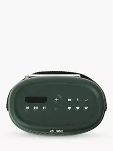 Pure Woodland Bluetooth Waterproof Portable Speaker With DAB+/FM Radio, Green