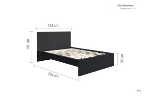 Birlea Oslo King Bed Frame In Black