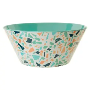 Interiors by Premier Assorted Terrazzo Salad Bowl, Durably Constructed Round Bowl, Versatile Patterned Bowl, Sturdy Picnic Bowl