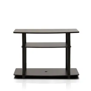 Furinno 13192DBR/BK Turn-N-Tube No Tools 3-Tier TV Stands