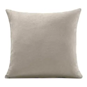 Plain 45cm x 45cm Velvet Chenille Cushion Taupe