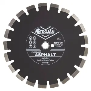 Trojan Platinum Asphalt Diamond Blade 350mm/14' x 20