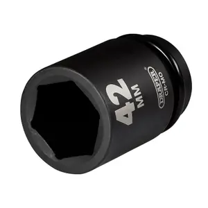 Draper Draper HI-TORQ Deep Impact Socket, 1" Sq. Dr., 42mm 08513