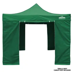 Side Walls Door & Windows for 2x2m Pop-Up Gazebo - GREEN - Garden Party Tent