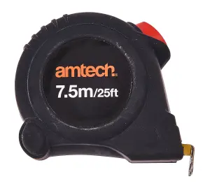 Amtech P1270 7.5m x 25mm Self-locking measuring tape