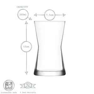 LAV - Derin Highball Glasses - 350ml - Pack of 6