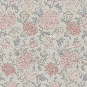 Galerie Hidden Treasures Pink Cray Floral Trail Wallpaper Roll