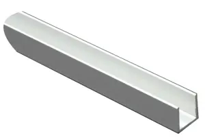 Incolore Anodised Aluminium Equal U-shaped Angle profile, (L)2m (W)20mm (D)20mm (T)1.5mm