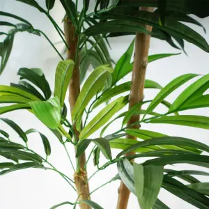 140cm UV Resistant Artificial Mango Leaf Tree