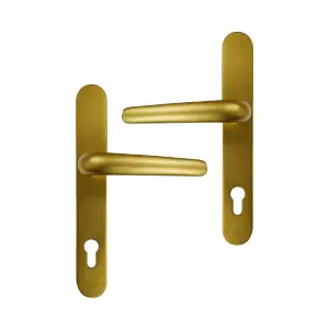 UAP Long Backplate Aluminium Signature - Door Handle - 243mm - Gold Anodised