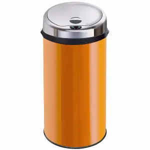 Inmotion 42L Orange Stainless Steel Auto Sensor Kitchen Waste Dust Bin