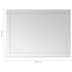 Berkfield Wall Mirror 60x40 cm Glass