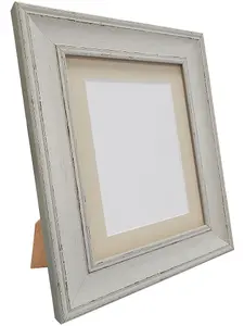 Scandi Pale Grey Frame with Light Grey Mount for Image Size 10 x 8 Inch