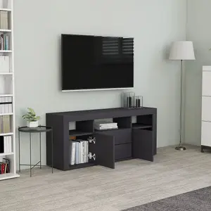 Berkfield TV Cabinet Grey 120x30x50 cm Engineered Wood