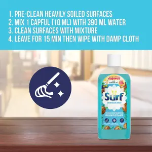 Surf Concentrated Disinfectant Coconut Bliss Multi-Purpose Cleaner, 240ml, 3pk