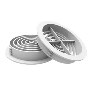 50 x 70MM White Plastic Round Soffit Air Vents / Upvc Push in Roof Disc / Fascia