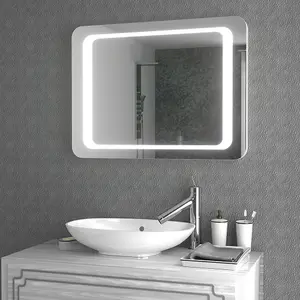 Bathroom LED Wall-Mounted Waterproof Anti-Fog Mirror 80 x 60cm