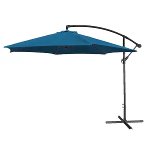 Cyrus Banana Cantilever Parasol - Blue