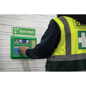 Sealey Safe Conditions Safety Sign Eye Wash Rigid Plastic 300 x 100mm SS58P1