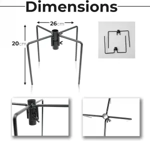 DIVCHI Bird Pole Stabilizer 4 Prong Base For Pole Stand Birds Feeding Station Fixator Outdoor Pole Stabiliser