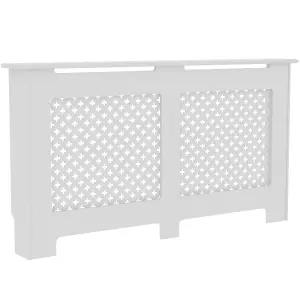 Vida Designs Oxford Large White Radiator Cover