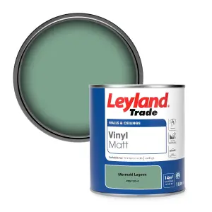 Leyland Trade Vinyl Matt Walls & Ceilings Emulsion Paint Mermaid Lagoon (PPG1139-4) 1L