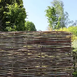 4ft x 6ft Capped Hazel Hurdle Fence Panel Premium Weave