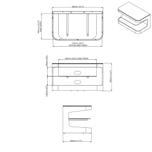 AVF Winchester Oak TV Stand for up to 40"