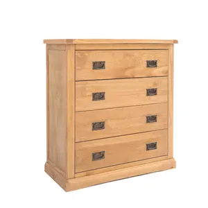 Lucca 4 Drawer Chest of Drawers Bras Drop Handle