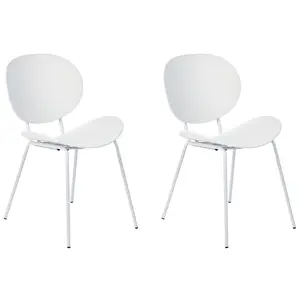 Lakra Dining Chair (Set of 2) White