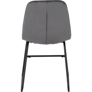 Mizer Upholstered Dining Chair (Set of 2) Grey