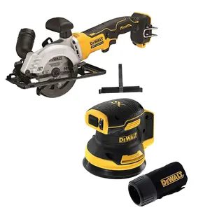 DeWalt DCS571N 18v Brushless XR 115mm Circular Saw & DCW210N Orbital Sander