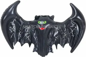 2Pcs Halloween Inflatable Bats - Scary Spooky Party Decor (46cm x 36cm)