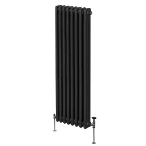 Traditional 3 Column Radiator - 1800 x 382 mm - Black