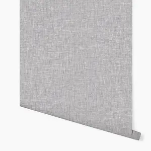 Arthouse Artistick Linen Texture Mid Grey Arthouse