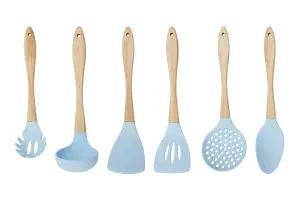 Maison by Premier Zing 7Pc Pastel Blue Utensil Set