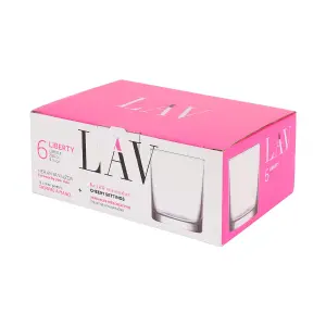 LAV - Liberty Whisky Glasses - 280ml - Pack of 6