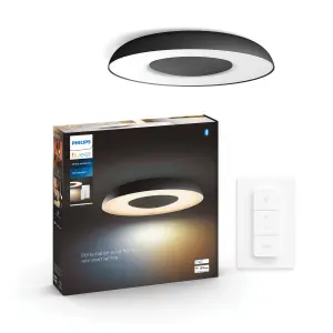 Philips Hue White Ambiance Still Ceiling light Black